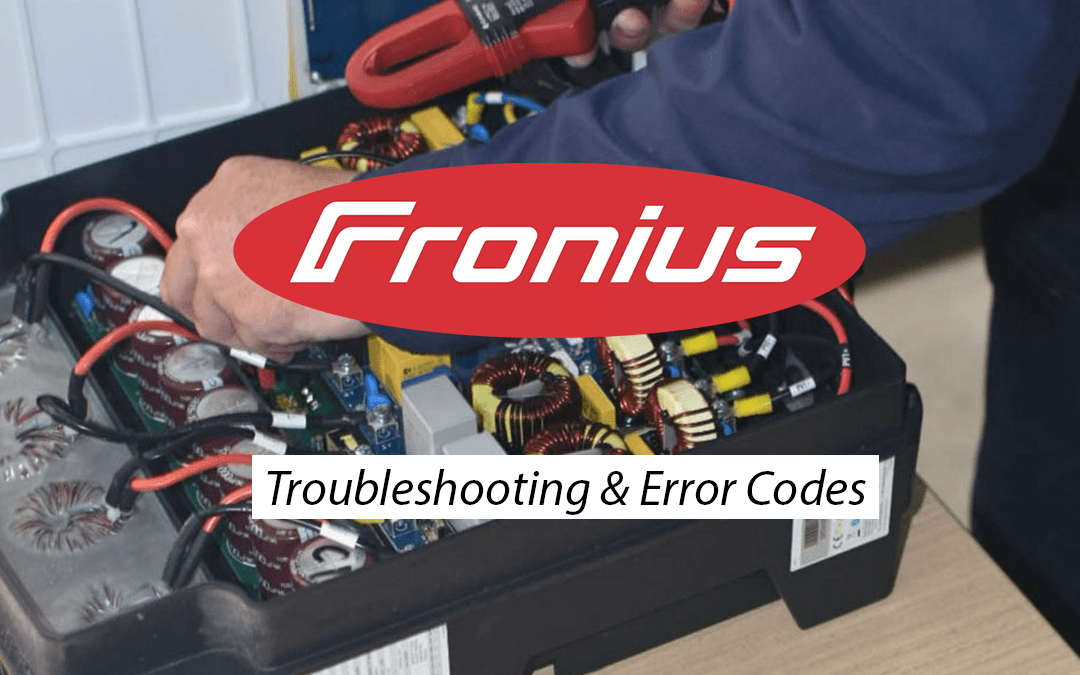 Fronius error codes troubleshooting